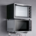 Miniatyrbild 4 av 5: 2 st 304 rostfria mikrovågsugnsställ, mikrovågsugnsställ, rostfritt stål mikrovågsugnshylla, mikrovågsugn med utdragbar arm för mikrovågsugn och ugn.