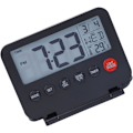 Miniatyrbild 1 av 5: Liten digital reseväckarklocka med LCD-display, datum, temperatur, S