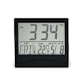 Miniatyrbild 1 av 3: Digital LCD-skrivbordsklocka temperatur resealarmklocka svart