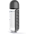 Miniatyrbild 1 av 5: 600ml 2 i 1 Daglig pillerask Vattenflaska Resepiller Organizer D