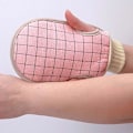 Miniatyrbild 4 av 4: Exfolierande handskar, skrubbhandskar badhandskar, hög elasticitet, inte lätt att deformera