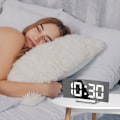 Miniatyrbild 3 av 5: Digital väckarklocka för sovrum 7'' Spegelskärm LED 2 Ljusstyrka 12/24H