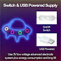 Miniatyrbild 3 av 4: Neonlogotyp, Alien LED-neonväggdekoration USB-strömbrytare 15,7x1