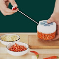 Miniatyrbild 1 av 5: Kökssax för Hackning av Grönsaker Manuell Hackare Mini Manuell Hackare