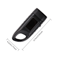 Miniatyrbild 5 av 5: Hand Cranking Solar Powered Rechargeable Flashlight Emergency Led