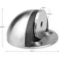 Miniatyrbild 2 av 5: Rostfri dörrstopp magnetisk dörrstopp, självhäftande dörr