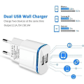Miniatyrbild 4 av 5: 1 st Power USB-laddningsadapter, 2,1A 5V 2-portars universell LED-strömadapter