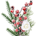 Miniatyrbild 2 av 5: 3 set med 25 cm miniatyr konstgjorda julgranar, små prydnader för jul