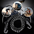 Miniatyrbild 5 av 5: Cykel spärrband, bagagehållare gummiband, 2 stycken 3 i 1 multifunktionell elastisk fast bungee sladd med krok (68cm)