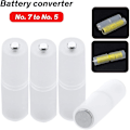 Miniatyrbild 4 av 5: 4 st Cell Batteri Adapter Konverter Plastfodral Växlare För Aaa Till
