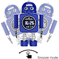Miniatyrbild 5 av 5: Smart Robot Digital Väckarklocka Temperatur Display Skrivbordsklockor Med Snooze-läge Hem Sovrum Bordsdekoration För Barn Present