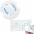 Miniatyrbild 2 av 5: Franska barnsäkra uttag - Babyskydd för eluttag - Eluttagskydd