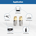 Miniatyrbild 4 av 4: 2-pack BNC SMA till BNC koaxialadapter BNC hona till SMA hane BNC hona till