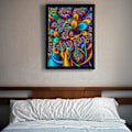 Miniatyrbild 5 av 5: 5D Diamantmålningssats för vuxna - Digital målningssats med full runda diamanter, heminredningspresent 4,6\"x6,2\" (Fraktalkonst)