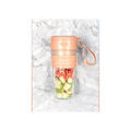 Miniatyrbild 4 av 4: Bärbar mixer, mixer i anpassad storlek för smoothies, juicer och smoothies, USB-laddningsbara juiceflaskor, rosa