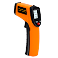 Miniatyrbild 1 av 5: Laser Infraröd Termometer Digital Pistol -50-600°C，Gul