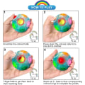 Miniatyrbild 4 av 5: Magisk regnbågsboll, Fidget Ball Puzzle Game Rolig Decompression Magic Ball Brain Solver Barn, Tonåringar och Vuxna Fidget Toys - 4 Pack
