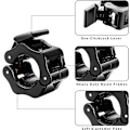 Miniatyrbild 3 av 5: 4 st Dumbbell Clamp Ring Collar, 30mm Dumbbell Clamps, Dumbbell Collar Clips, Barbell Collar Locking Ring Release Dumbbell Lock Clamp Lock Barbell Collar
