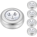 Miniatyrbild 1 av 5: 5 set IPOW LED batteridriven sladdlös nattlampa stick för att försiktigt röra lampstaven för att trycka på lampan, som används för garderob, skåp, disk eller tvättstuga. Trådlös touchlampa, exklusive batteri