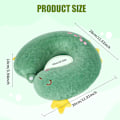 Miniatyrbild 2 av 5: Resepudde Nackkudde 30*30cm Memory Foam Nackkudde Söt U-formad Resepudde Stöd Kudde Barn Resepudde för Bil Flygplan Kontor Hem