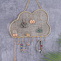 Miniatyrbild 2 av 4: Hängande Smyckesorganisatör, Väggmonterad Örhänge Halsband Display Stativ i Metall