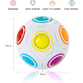 Miniatyrbild 2 av 5: Magisk regnbågsboll, Fidget Ball Puzzle Game Rolig Decompression Magic Ball Brain Solver Barn, Tonåringar och Vuxna Fidget Toys - 4 Pack