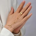 Miniatyrbild 2 av 3: Retro Bohemian Minimalist pärla Finger Chain Armband