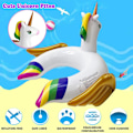 Miniatyrbild 5 av 5: Pool Float för barn Unicorn Swim Floats för småbarn i åldern 3-8 år Inflatab