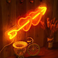 Miniatyrbild 3 av 4: 15,9' Neonhjärta LJUSskylt, väggdekoration neon skylt Konst LED NE