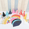 Miniatyrbild 1 av 5: 11 st partyhattar födelsedagskronkonhattar DIY partyhattar med pompompapper min födelsedaghattar för barn vuxna