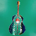 Miniatyrbild 4 av 5: Abstrakt gitarr metall precision gitarrspelare väggkonst skulpturer