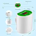 Miniatyrbild 2 av 5: Automatisk droppbevattningskit, 12 kit inomhus växt självbevattning