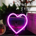 Miniatyrbild 1 av 3: 1 st rosa LED-neonskylt i form av ett hjärta, neonskylt väggnattlampa, julklapp, studior, fester, barer, jul, barnrum, vardagsrum