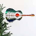 Miniatyrbild 2 av 5: Abstrakt gitarr metall precision gitarrspelare väggkonst skulpturer