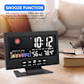 Miniatyrbild 5 av 5: Väderprognos Klocka ABS LED Multifunktionell Färgskärm Tempe