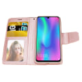 Miniatyrbilde 8 av 10: Huawei Y6 2019 - Elegant Smart Plånboksfodral (Hanman) Guld