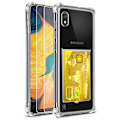 Pikkukuva 1 / 11: Samsung Galaxy A10 - Stilrent Skyddsskal med Kortfack Transparent/Genomskinlig