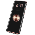 Pikkukuva 1 / 11: Samsung Galaxy S8 - Robust Floveme Silikonskal med Ringhållare Roséguld Roséguld