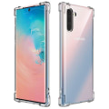 Pikkukuva 5 / 11: Samsung Galaxy Note10 - Stötdämpande FLOVEME Silikonskal Svart/Guld