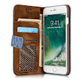 Miniatyrbilde 4 av 11: Plånboksfodral i Retrodesign från LEMAN till iPhone 8 Plus Blå