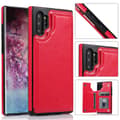 Samsung Galaxy Note10+ - Robust Skal med Kortfack (NKOBEE) Rosaröd