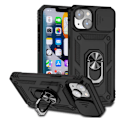 Miniatyrbillede 6 af 11: iPhone 13 Mini - Elegant Skal med Inbyggd Ringhållare för Ultimat Grepp Grön