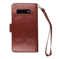 Miniatyrbilde 9 av 11: Samsung Galaxy S10 - Stilrent Skyddande Plånboksfodral (9-Kort) Brun