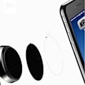 Miniatyrbilde 2 av 10: Universal metallplate (40 mm) til mobiler (til mobilholder) Black