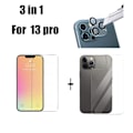 Pikkukuva 5 / 11: 3-PACK 3-in-1 iPhone 13 Pro Fram- & Baksida + Kameralinsskydd Transparent