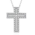 Miniatyrbilde 3 av 6: Stilsäkert Kors Halsband Silver