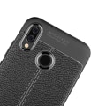 Miniatyrbild 7 av 11: Skyddande Silikonskal (Litchi) till Huawei P20 Lite Grå