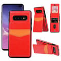 Skyddsskal med Kortfack - Samsung Galaxy S10 Plus Röd