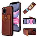 Miniatyrbild 5 av 11: iPhone 11 - Exklusivt Skyddande Skal med kortfack Svart
