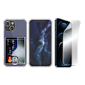 Miniatyrbillede 1 af 11: iPhone 13 - 1 Set Skal med Korth�llare & Hydrogel Sk�rmskydd Genomskinlig